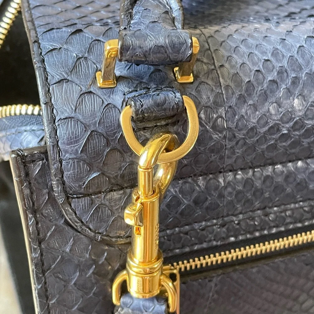 CÉLINE Python Trapeze Bag - Picture 5 of 8